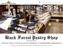 Tablet Screenshot of blackforestpastryshop.com